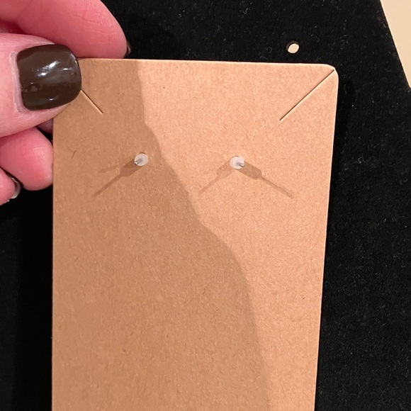 Gold Tone Teardrop Dangle Earrings Textured Filigree Design Lightweight 2” Drop - Picture 4 of 4